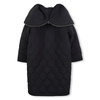HUGO Girls' hooded parka, black