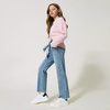 TWINSET Girls blue jeans with rhinestones