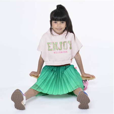 Billieblush Girls hooded short sleeves top with print