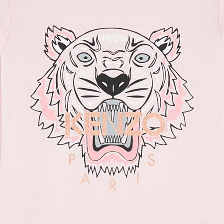 KENZO Kids T-shirt dziewczęcy z długim rękawem Tiger