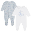 KENZO Kids Baby boys organic cotton babygrows set in blue