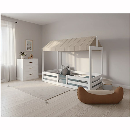 LIFETIME Kidsrooms ELEMENTS Montessori bed 90x200 cm, white