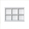 OLIVER FURNITURE 5 EXTRA SHELVES FOR CABINET LOW WITH 10 ROOMS, WHITE