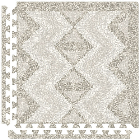 EEVEVE Mata dziecięce PLAYMAT Kilim - Feather Gray