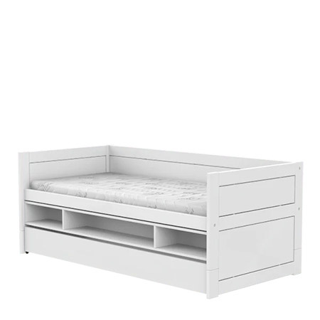 LIFETIME Kidsrooms Breeze Cabin Bed incl. Storage and Bed Drawer 90x200 cm, white