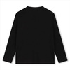 HUGO Boys black cotton t-shirt with print