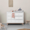 OLIVER FURNITURE Przewijak mały do komody Wood z 6 szufladami biały