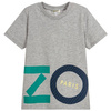 KENZO Kids T-shirt dziecięcy szary z logo