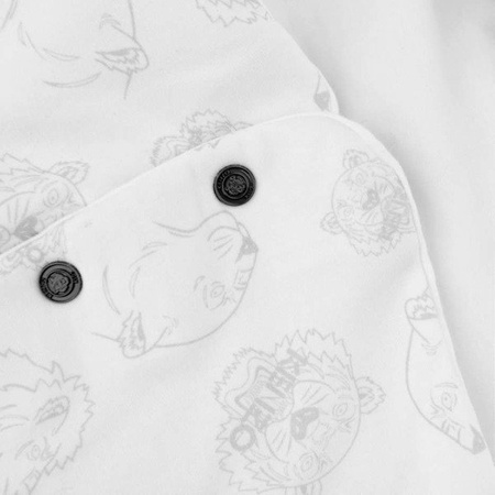 KENZO Kids Śpiworek dziecięcy do spania biało-szary
