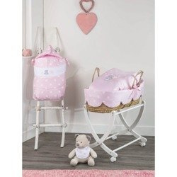 NANNY Carry Cot Moses Basket with Cover White