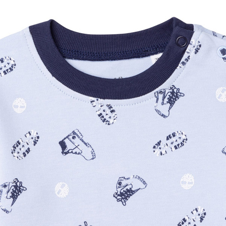 TIMBERLAND T-shirt niemowlęcy dla chłopca z długim rękawem z nadrukiem