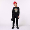 HUGO Boys black cotton t-shirt with print