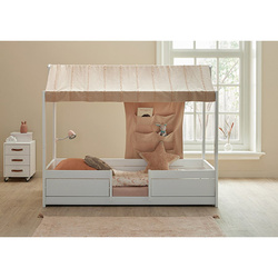 LIFETIME Kidsrooms Kid's 4-in-1 Bed with Top Construction Essence Peach