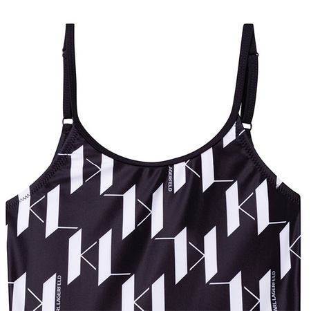 KARL LAGERFELD Kids Black and white swimsuit