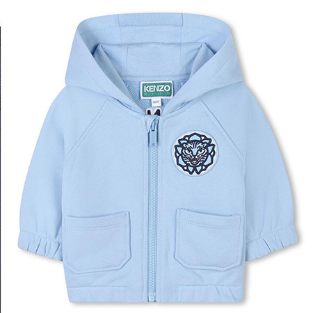 KENZO Kids Худі для хлопчика, світло-блакитний
