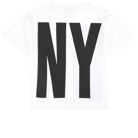 DKNY T-shirt dziecięcy biały z nadrukiem logo