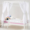 HOPPEKIDS  ECO Dream Łóżko dziecięce z baldachimem i schodkami 90x200 cm