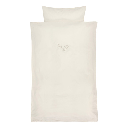 We Are Bitte Organic Baby Bedding Whale 70x100/40x45 cm
