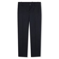 BOSS Kids Boys wool suit trousers, navy