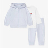 BOSS Kids Boys boys three-piece logo tracksuit in blue
