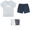 BOSS Kids Komplet niemowlęcy t-shirt z krótkim rękawem oraz spodenki