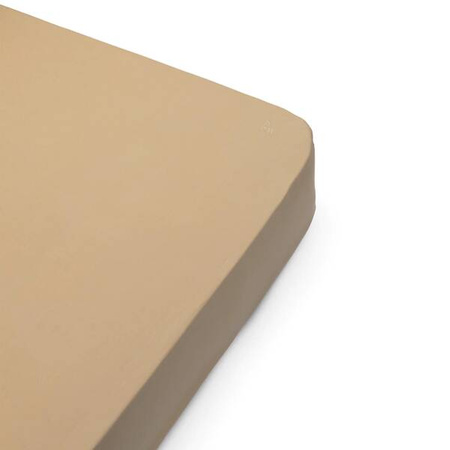 OLIVER FURNITURE Prześcieradło na gumce 120x200 cm piaskowe