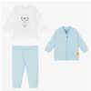 KARL LAGERFELD Kids Baby boys blue and white set