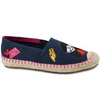 THE MARC JACOBS Espadryle dziewczęce granatowe z kolorowym nadrukiem Miss Marc