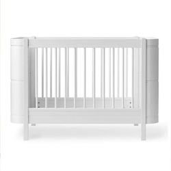 OLIVER FURNITURE Łóżeczko dziecięce Wood MINI white + z pakietem junior do 9 lat