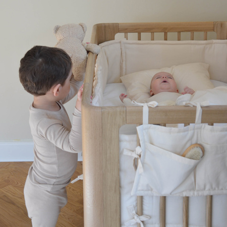 We Are Bitte Organic Bed Bumper, oat