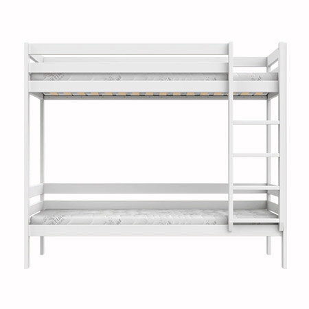 LIFETIME Kidsrooms ELEMENTS Łóżko piętrowe wysokie z drabinką 90x200 cm, white