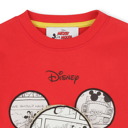 THE MARC JACOBS Дитячий світшот MICKEY MOUSE, червоний