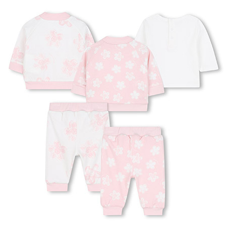 The Marc Jacobs Baby Girl Three-Piece Reversible Tracksuit, Pink