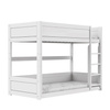 LIFETIME Kidsrooms Низьке двоярусне ліжко з драбиною 90x200 см, біле