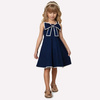 SARAH LOUISE Sleeveless Navy Blue Dress