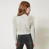 TWINSET Girls grey jumper with tulle flounces