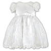 SARAH LOUISE Girls tulle and organza dress in ivory