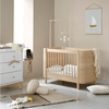 OLIVER FURNITURE WOOD MINI+ COT BED EXCL. JUNIOR KIT, WHITE/OAK