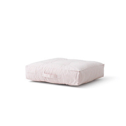 OLIVER FURNITURE FLOOR CUSHION, ROSE STRIPED
