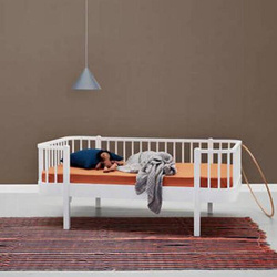 OLIVER FURNITURE Дитяче ліжко Wood Original 90x160 см, білий колір