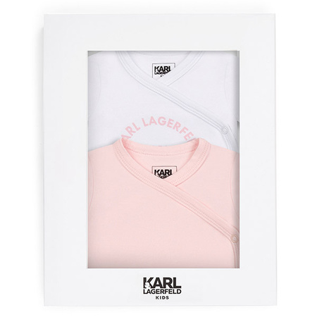 KARL LAGERFELD Kids Komplet 2 body dziecięcych dla dziewczynki