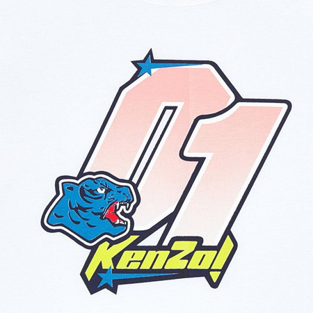 KENZO Kids T-shirt dziewczęcy z nadrukiem