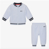 BOSS Kids Dres niemowlęcy dla chłopca dwuczęściowy błękitny