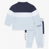 BOSS Kids Boys boys two-piece logo tracksuit in blue