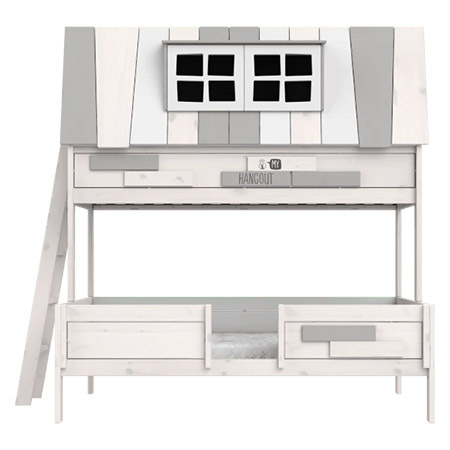 LIFETIME Kidsrooms Łóżko dziecięce piętrowe My Hangout 90/140/200 cm, whitewash