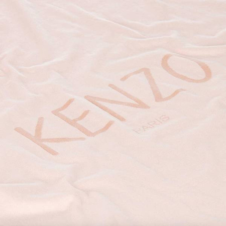 KENZO Kids Kocyk niemowlęcy dla dziewczynki z bawełny organicznej różowy