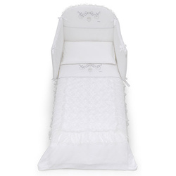 ItalBaby Three piece bedding set, white