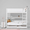 LIFETIME Kidsrooms Двоярусне ліжко з драбиною 90x200 см, біле