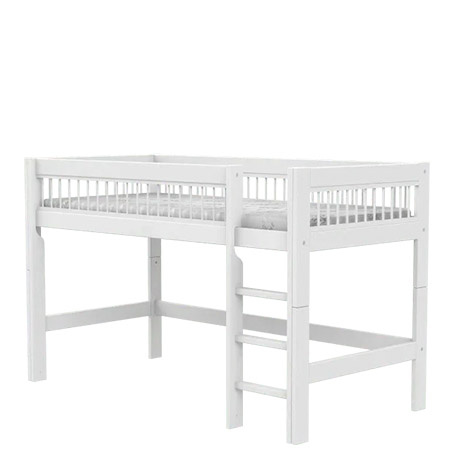 LIFETIME Kidsrooms Łóżko dziecięce na niskiej antresoli z drabinką Breeze