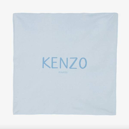 KENZO Kids Дитяча ковдра для хлопчика з органічної бавовни, синього кольору